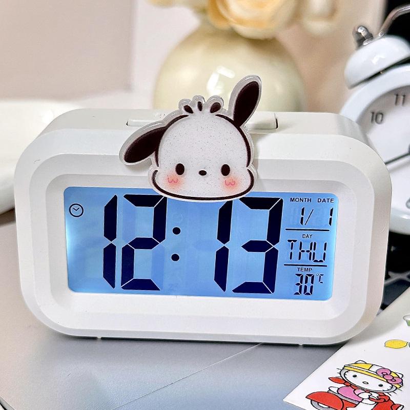 Luminous Cute Beaver Alarm Clock - Multifunctional Silent Desktop Clock with Timer for Dorms and Bedside.