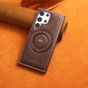 360-degree Rotating Stand for Samsung S24Ultra Phone Case and Magnetic 24+ Business Leather Case for Galaxy23plus