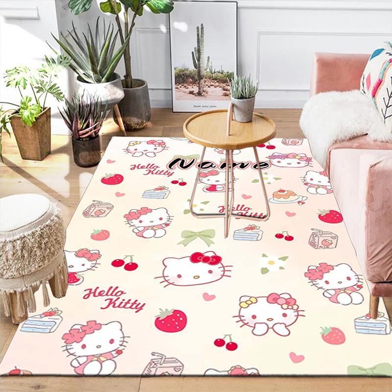 Custom 1Pc Hello Kitty Party Rug Office Carpet Indoor Outdoor Entrance Doormat Nonslip Soft And Comfortable Living Room D2915308