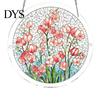 Irregular Shape Puzzle Pieces Acrylic Jigsaw Suncatcher Stained Glass Window Hanging Ornament DIY Puzzles Hands-on Activity Sun Catcher Panel for Home