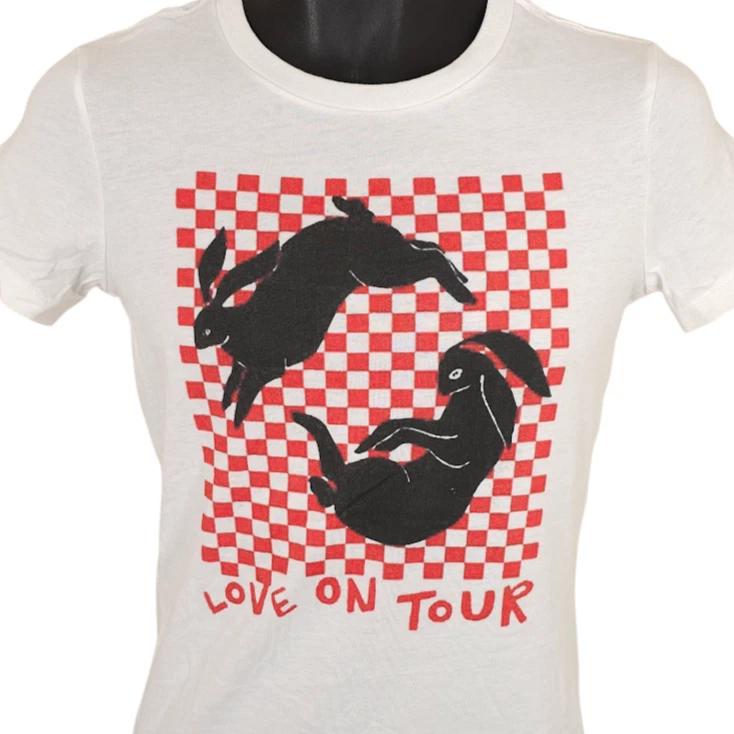 Harry Styles 100% Cotton T-shirt Mens Tees Top Womens Size Medium White Love On Tour 2XL