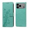For iPhone 17 Pro Max Leather Case Butterfly Floral Imprint Wallet Stand Cover