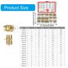 380Pcs Threaded Inserts 2/2.5/3/4/5/6mm Metric Knurled Nut Brass Embedding Nut for Printing 3D Printer Parts