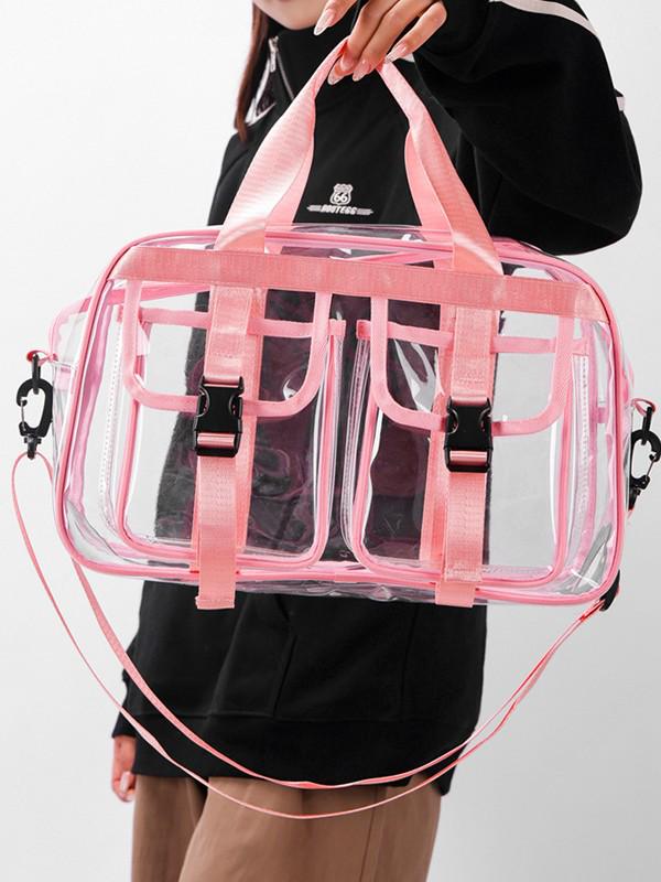 Women's 2025 Transparent PVC Backpack: Large Capacity, Waterproof Fashion Schoolbag