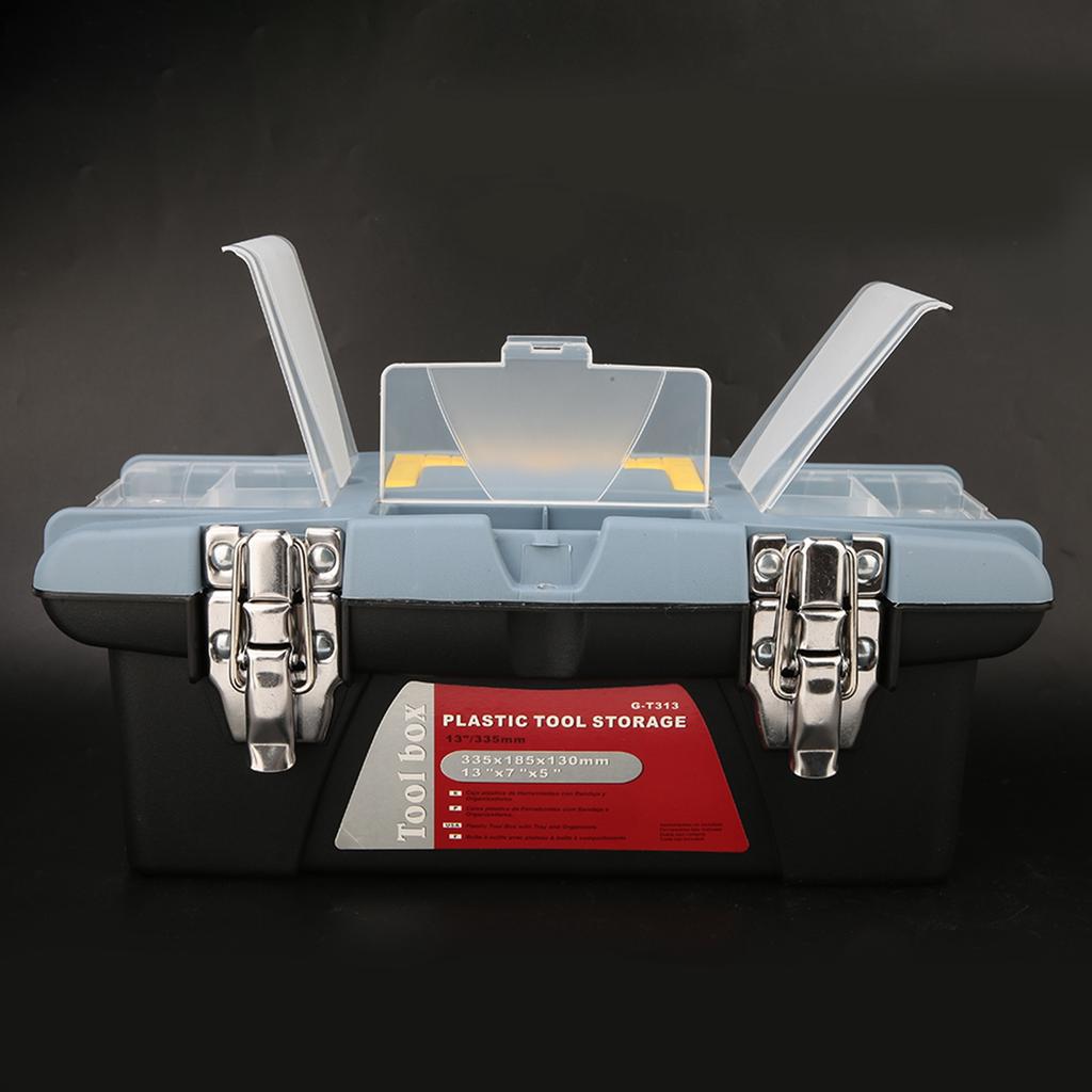 Portable Toolbox with Carrying Handle Hardware Storage Case Repair Tool Container (G T313)