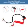 Motorcycle Outboard Lawn Mowers Emergency Engine Kill Stop Switch W/ Tether Lanyard Cord