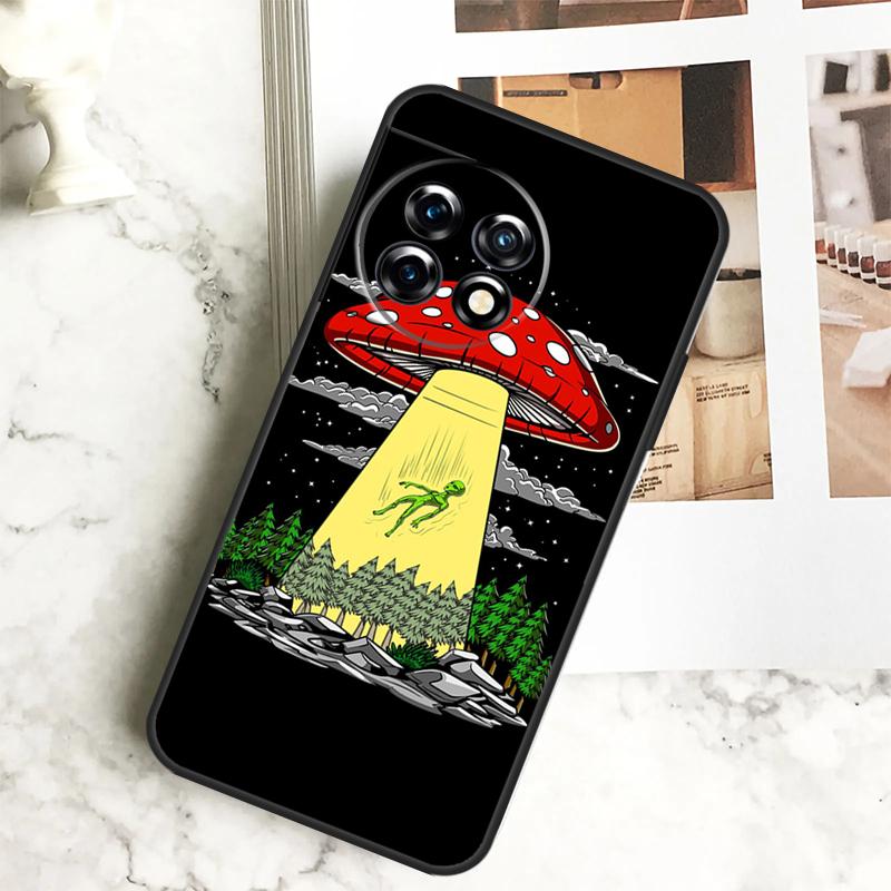 Space Alien Magic Case For OnePlus 12 12R 11 9 10 Pro 10R 9R 8T 10T Nord 3 CE 2 Lite 2T N10 N20 N30 CE4 Cover