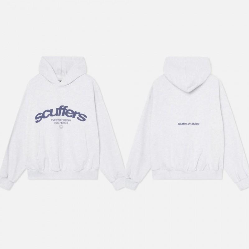 Mens Hooded Sweatshirt American Style Letter Print Loose Casual Daily Wear Top
