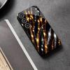 Gold and Silver Patterns PhoneCase Glass PhoneCase for Samsung Galaxy S26 S25 S24 S23 S22 S21 FE Ultra Plus Scratch Proof Smooth