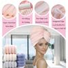 Coral Fleece Hair Drying Cap, Adult Bath Shower Cap, Wavy Quick-Dry Turban Towel, Super Absorbent Hair Drying Cap