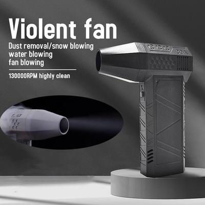 Ventilatore portatile Mini Turbo Jet Fan 130000RPM Velocità del vento Ventilatore portatile a condotto Ventilatore elettrico turbo ciclone ad alte prestazioni