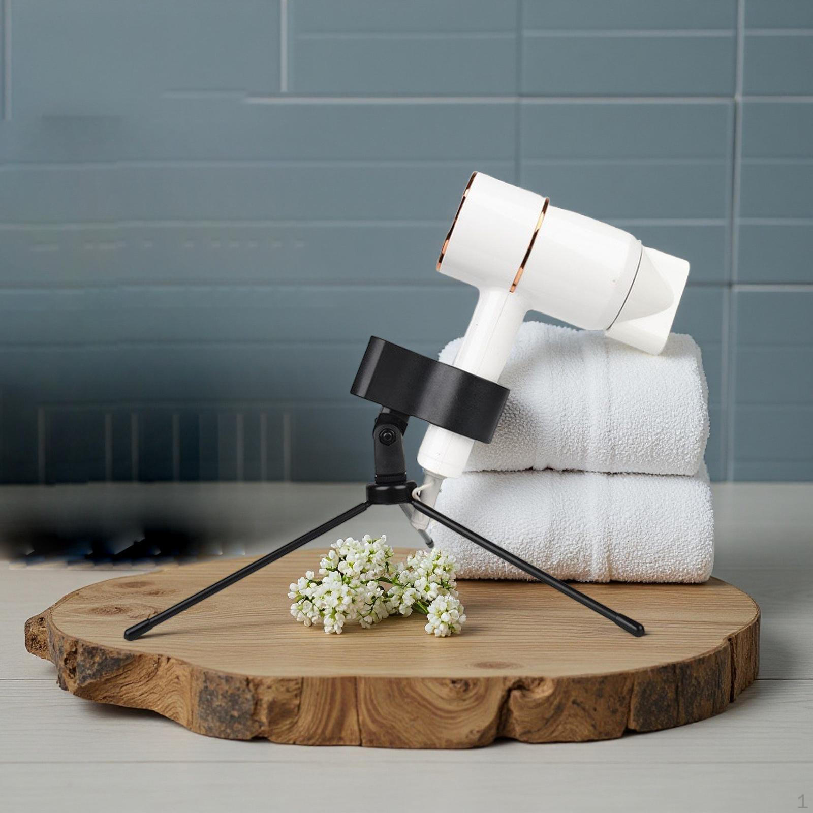 

Hands Hair Dryer Stand Hairdryer Mount Rack Desktop Versatile Stable Blow Holder Rotating Clip