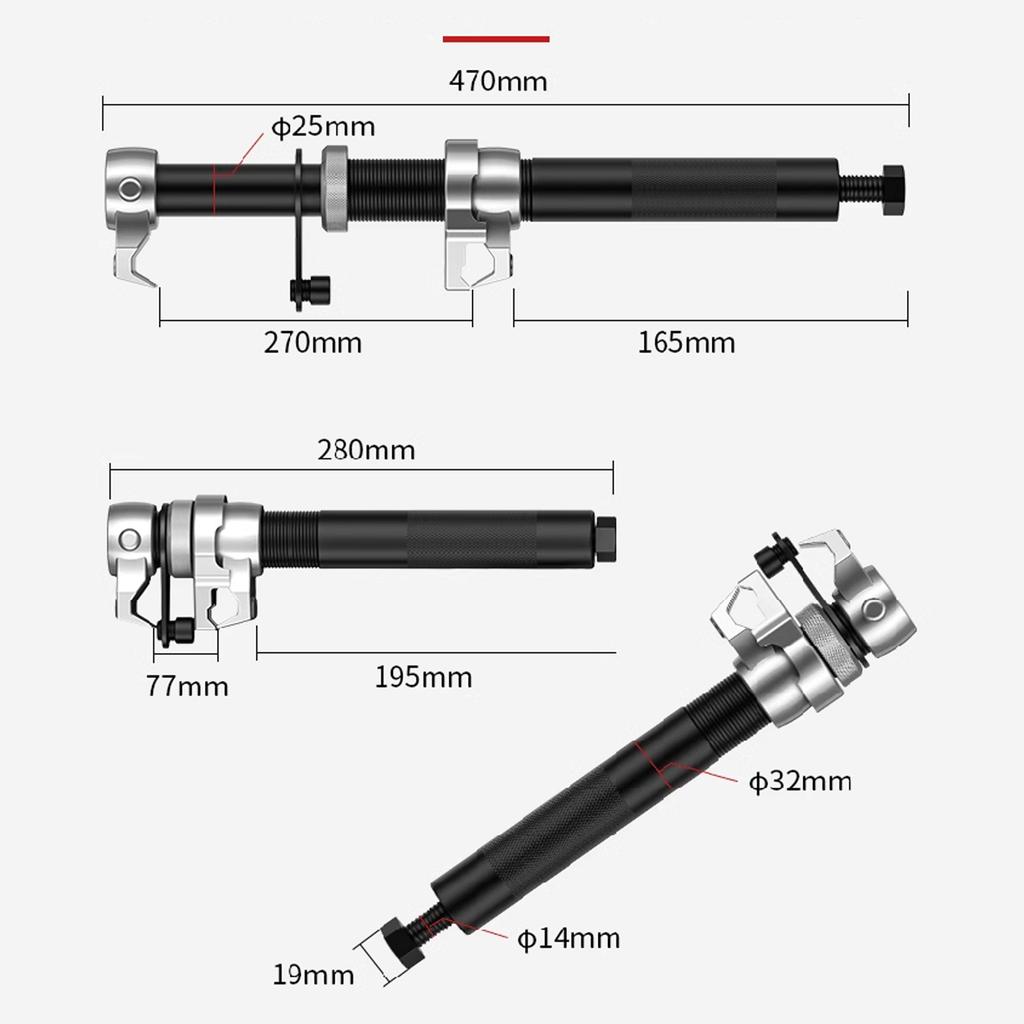 Heavy Duty Coil Spring Compressor Tool, Shock Absorber Strut Removing Installing Tool for Car Repairing, Max Load 100KG
