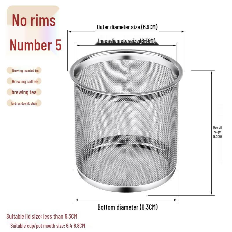 Stainless Steel Tea Infuser for Tea Leaves - Teapot Strainer and Filter