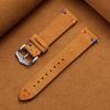 18mm 20mm 22mm Suede Leather Strap for Seiko Vintage Business Watch Band Handmade Stitching Wristband Quick Release Bracelet