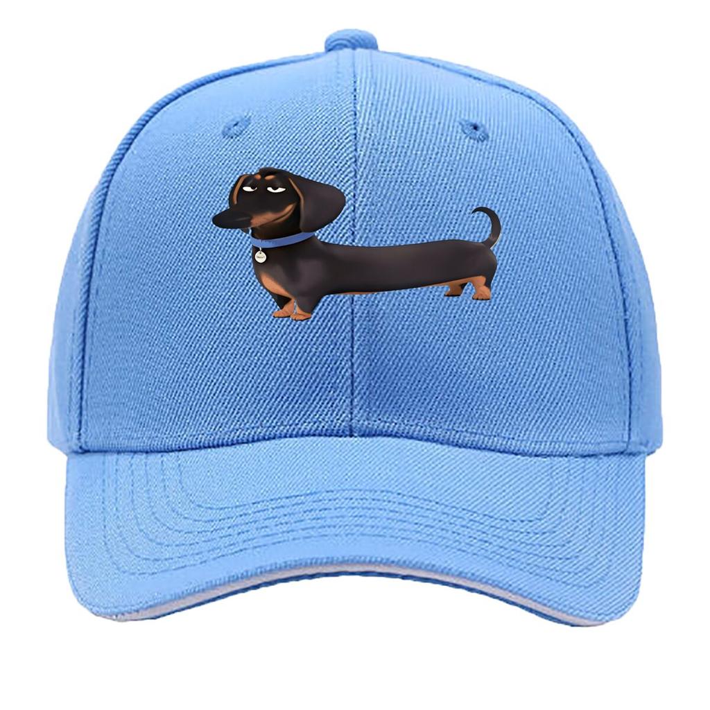 Fun Sausage Dog Print Baseball Cap Fashionable Adjustable Lightweight Durable Ideal for Hiking Sandwich Baseball Cap