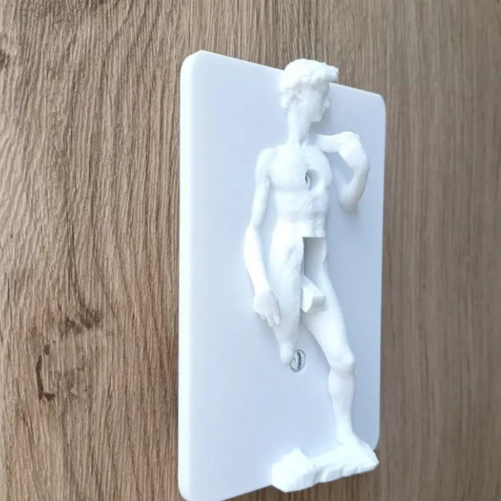 

Забавный световой чехол, световой чехол, 3D-печатная скульптура, переключаемая крышка, очень креативный и юмористический свет One Size белый