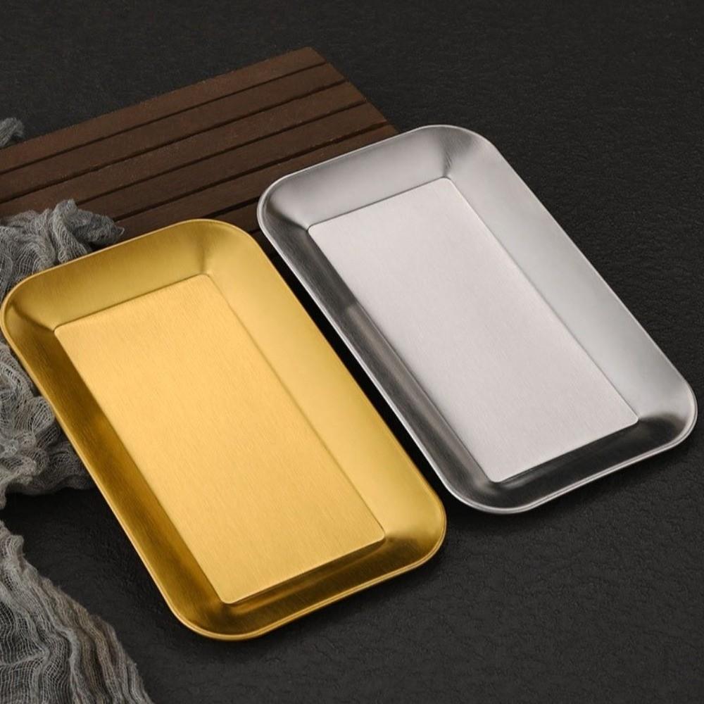 2PCS/SET Wear-resistant Shallow Tray Flat Design Seafood Plate Serving Plate BBQ Plate  Buffet