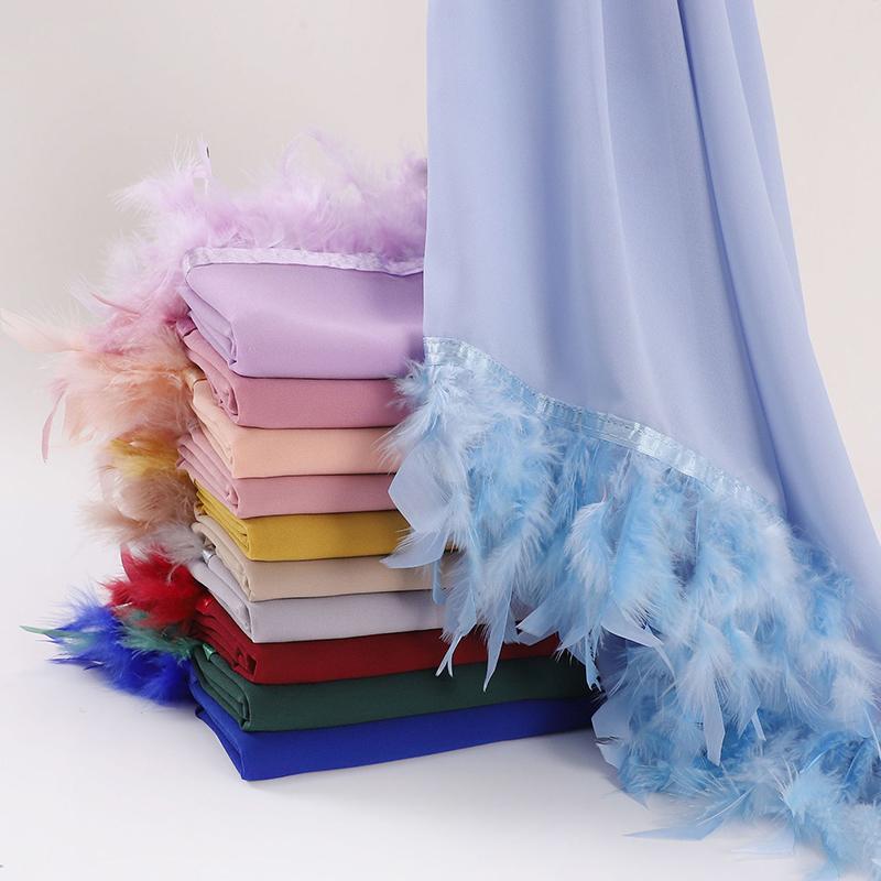 Women Long Solid Muslim Chiffon Hijab Scarf Head Wrap For Female Hijabs Scarves Jersey Hijabs Islamic Turban Headband Shawl