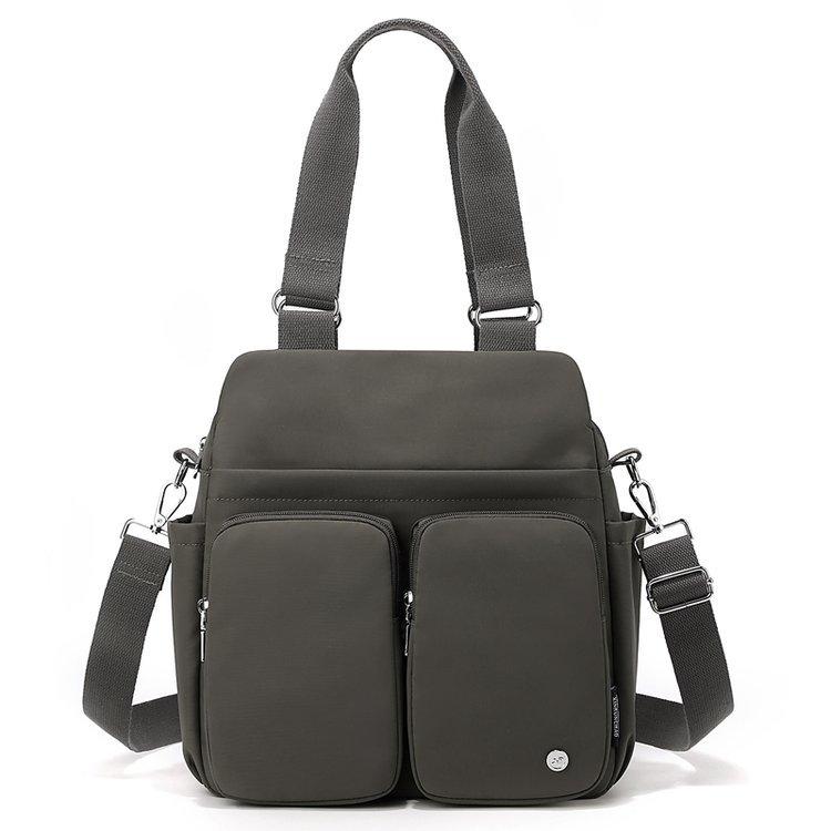 Women S Large-Capacity Travel Bag, Large-Capacity Simple And Lightweight Messenger Bag, Portable Backpack. серый
