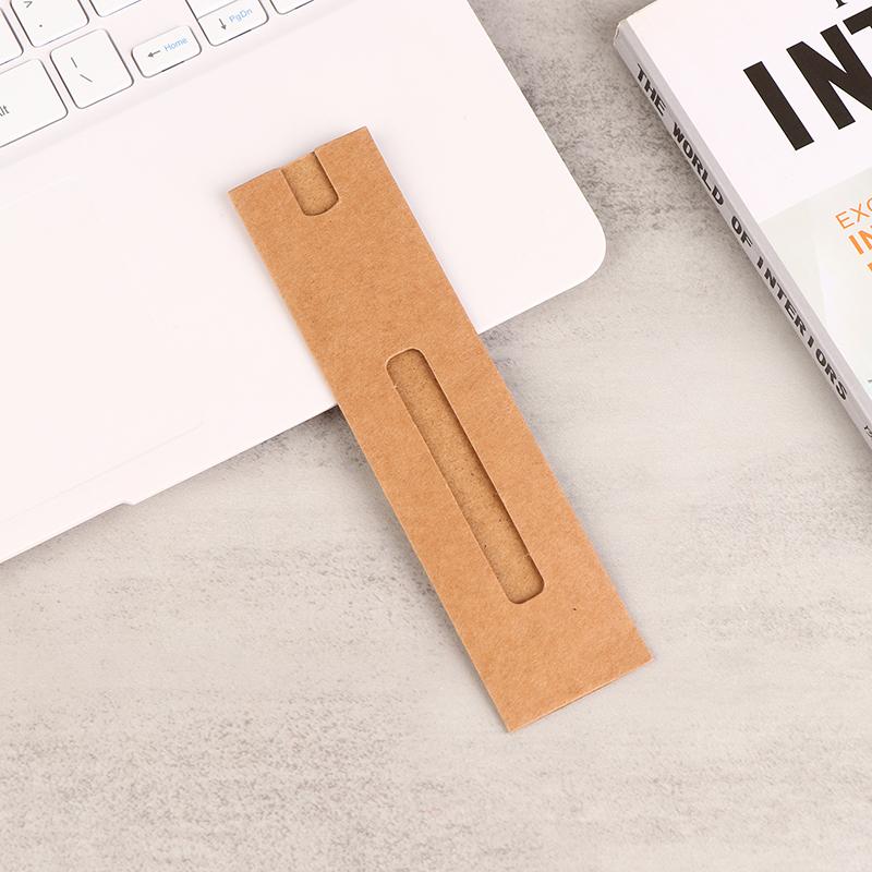 10Pcs Pen Box Gift Sleeve Packaging Single Fountain Holder Pouch Ballpoint Cardboard Empty Case Kraft Paper Pen Sleeves