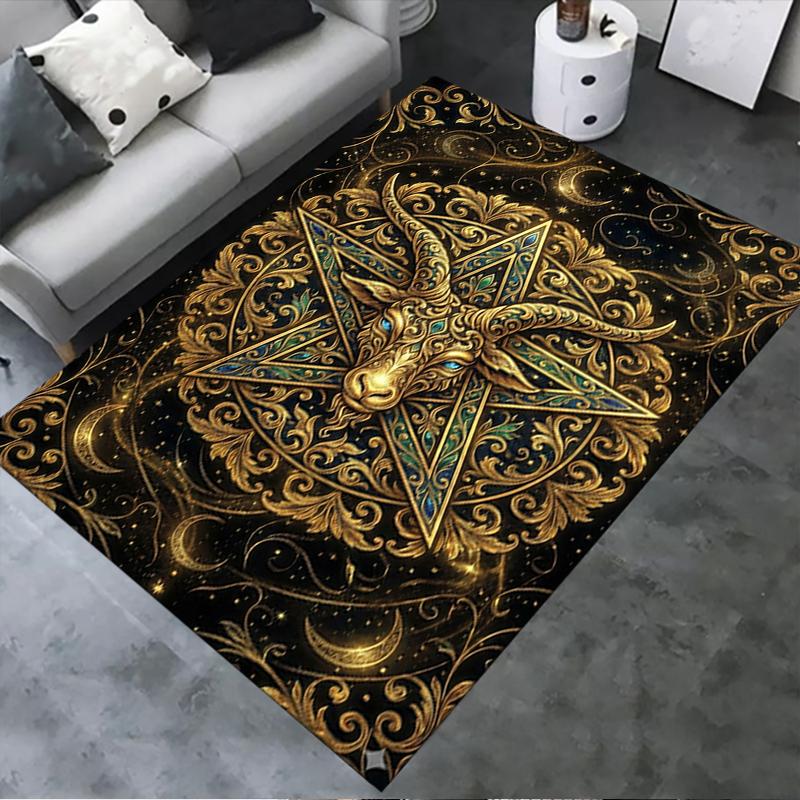 

2025 New Satan s Pentagram Carpet Rug for Living Room Bedroom Home Sofa Decoration,Kids play Non-slip Floor Mat137 40x60cm( 15x23in )