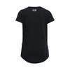 Under Armour Live Sportstyle Letter Logo Print Crew Neck Short Sleeve T-Shirt Kids Tops Black 1361182-001