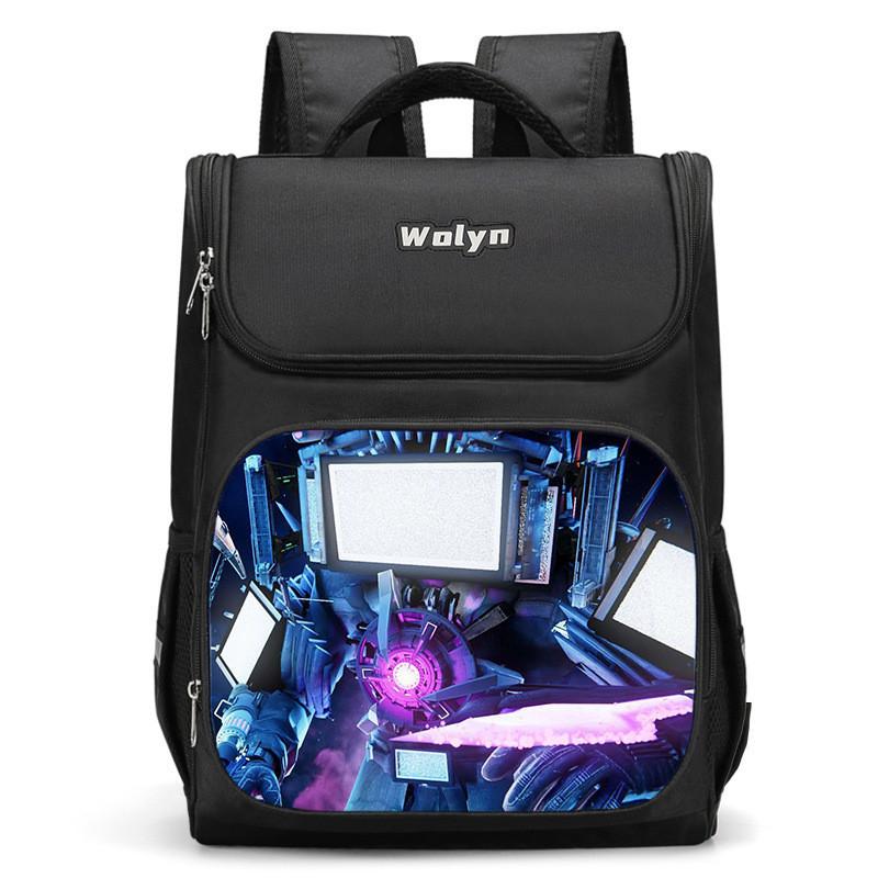 Spacious Oxford Cloth School Backpack 2024 Trendy Design For Kids And Preschoolers