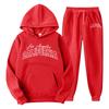 New cross-border foreign trade pullover men's and women's same sports sweater set fashion sweater sweatpants fleece hoodie set