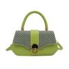 Pu Small Square Bag For Women With Simple Lock Closure For Daily Casual Use