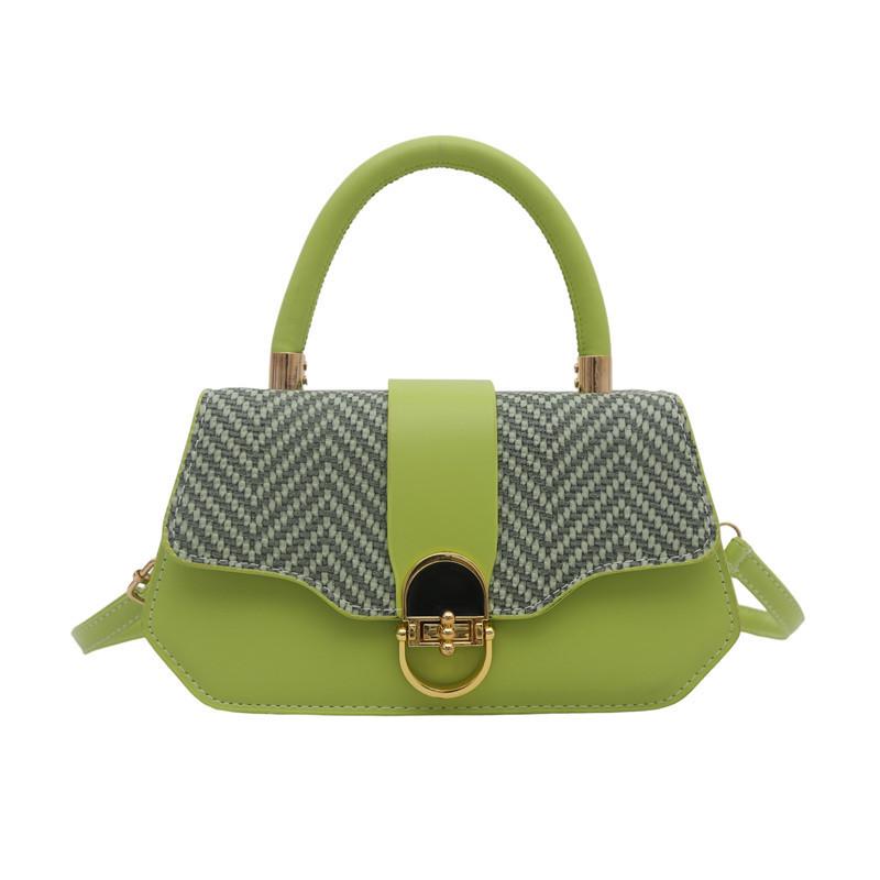 Pu Small Square Bag For Women With Simple Lock Closure For Daily Casual Use