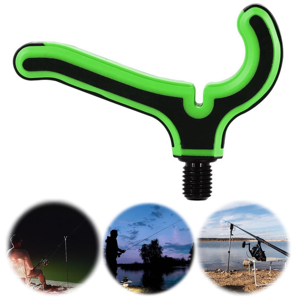 Carp Fishing Rod Rest Head 3/8inch Thread Fishing Rod Holder Feeder Rod Rest Head Fishing Accessories