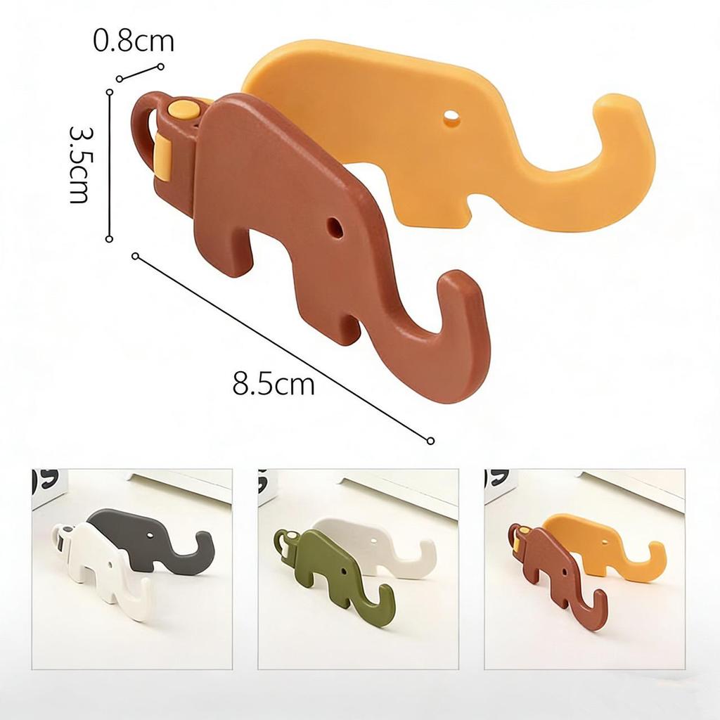 Cute Elephant Keychain - Portable Mini Phone Stand & Holder