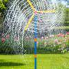 139,7 cm großes Windmühlen-Sprinklerspielzeug für Kinder, 360 Grad rotierender Wassersprüher, 36 Spritzlöcher, Sommer-Spielplatz im Hinterhof und Rasen für Kleinkinder, Jungen, Mädchen, Haustiere