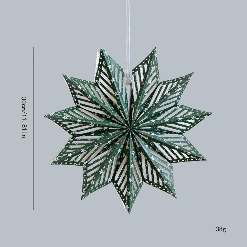Schneeflocken-Ornament Knitterfestes Papierdesign Saisonale Feier Fensterdekoration Weihnachtsbaumschmuck