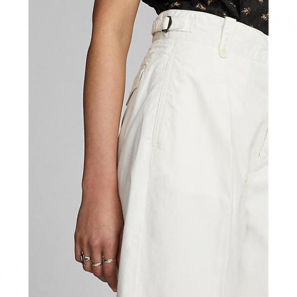 Double Rl Crop Poplin Wide Leg Pants Wmrrpntnm420004100 