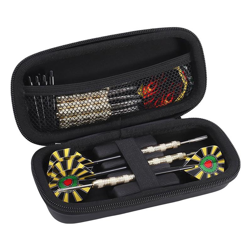 1Pc Eva Boomerang Tip Bag Organizer 3-Cell Carrying Case Steel Plastic Tips Shaft Storage Pouch For Sports & Outdoors