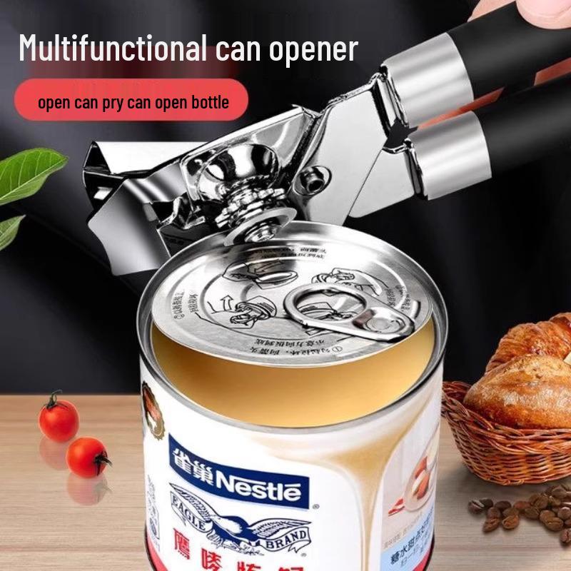 Wielofunkcyjny otwieracz do puszek i butelek ze stali nierdzewnej ze śrubokrętem