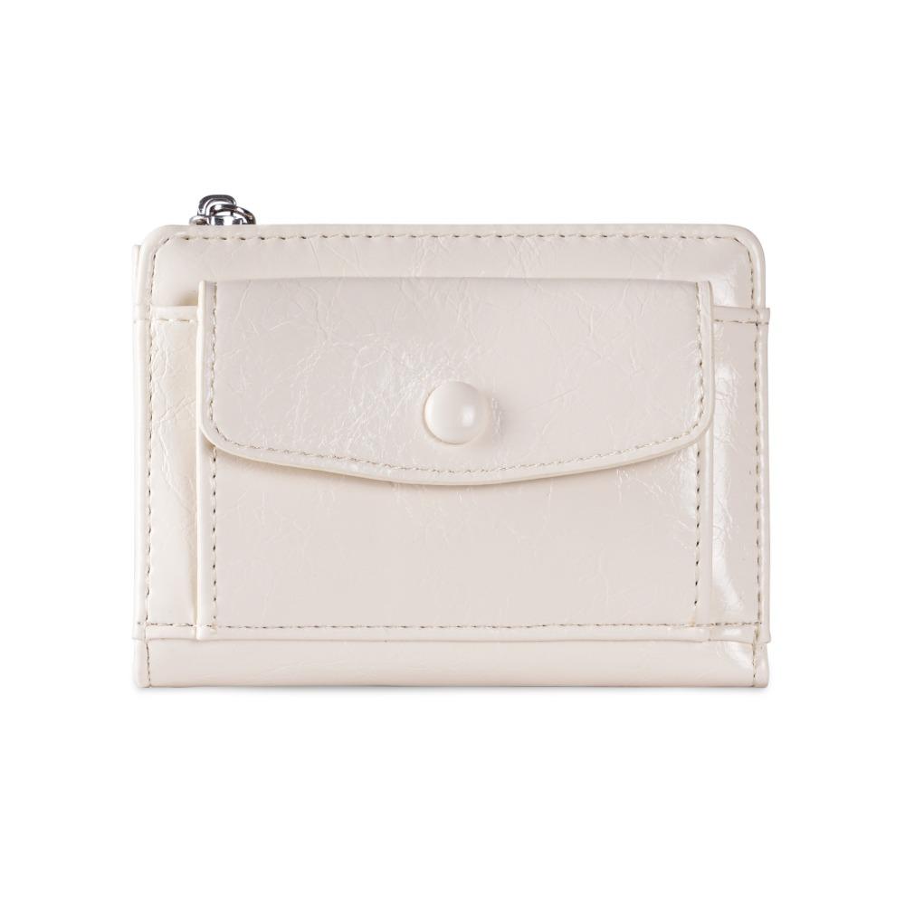 

Short Clutch Women Short Wallet Ultra Thin Purse Fashion Design Coin Pouch Men белый