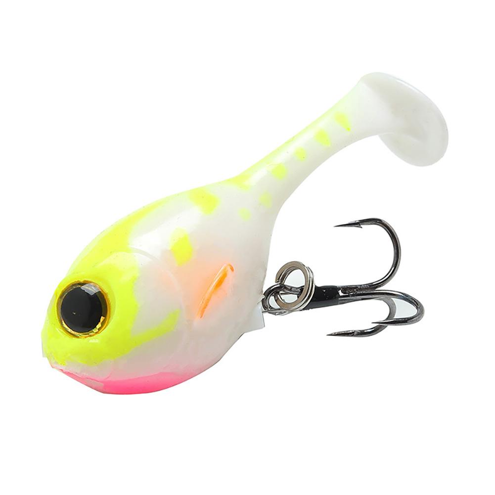 1Pc 60mm 9.7g Soft Lure Balloon Fish Lure Bait for All Fish Artificial Bait with Worm Barbed Hook Seawater Fishing Tackle