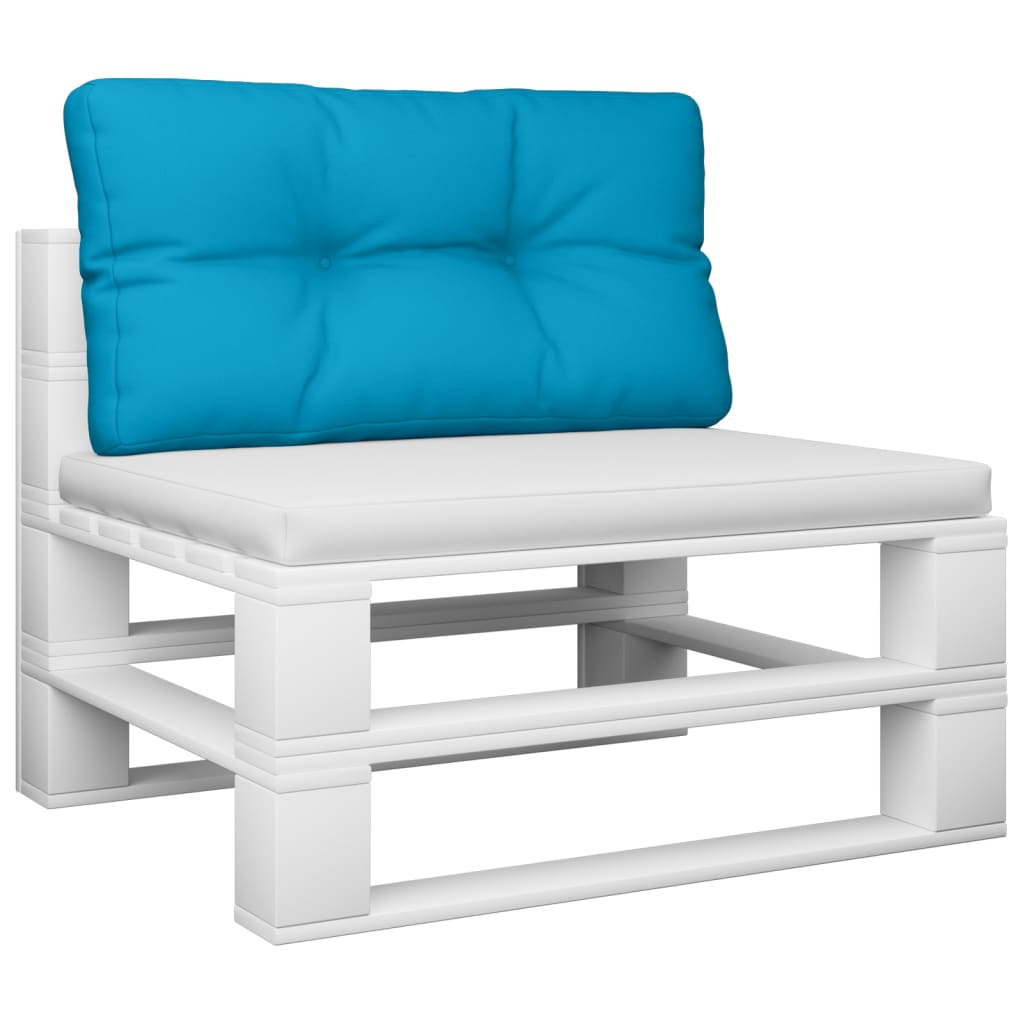 Pallet Cushion Light Blue 70 x 40 x 12 cm Fabric