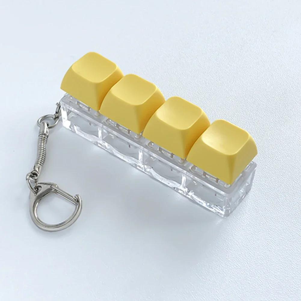 Kolorowy Klawisz Klawiatury Zabawka Mini Klawisz Mechaniczny Zabawka Klawisz Przyciskowy DIY Keycap Fidget Brelok Zabawki Dekompresyjne Ulgowe Umilacze Czasu Prezenty