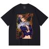 230 g/m² 100% Baumwolle Sieben Todsünden V9 Merlin Druck Unisex Schweres Baumwoll-T-Shirt