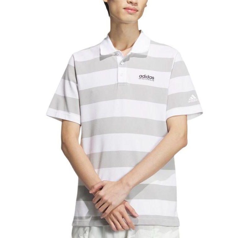 Adidas Polo Shirt Men's White/Light Gray JI9059