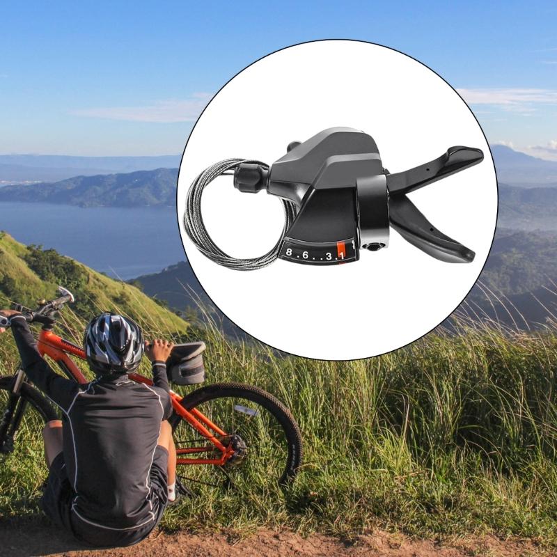 Bicycles Brake Levers Shifter with Gear Indicators Brake Cable for Moutain Bikes