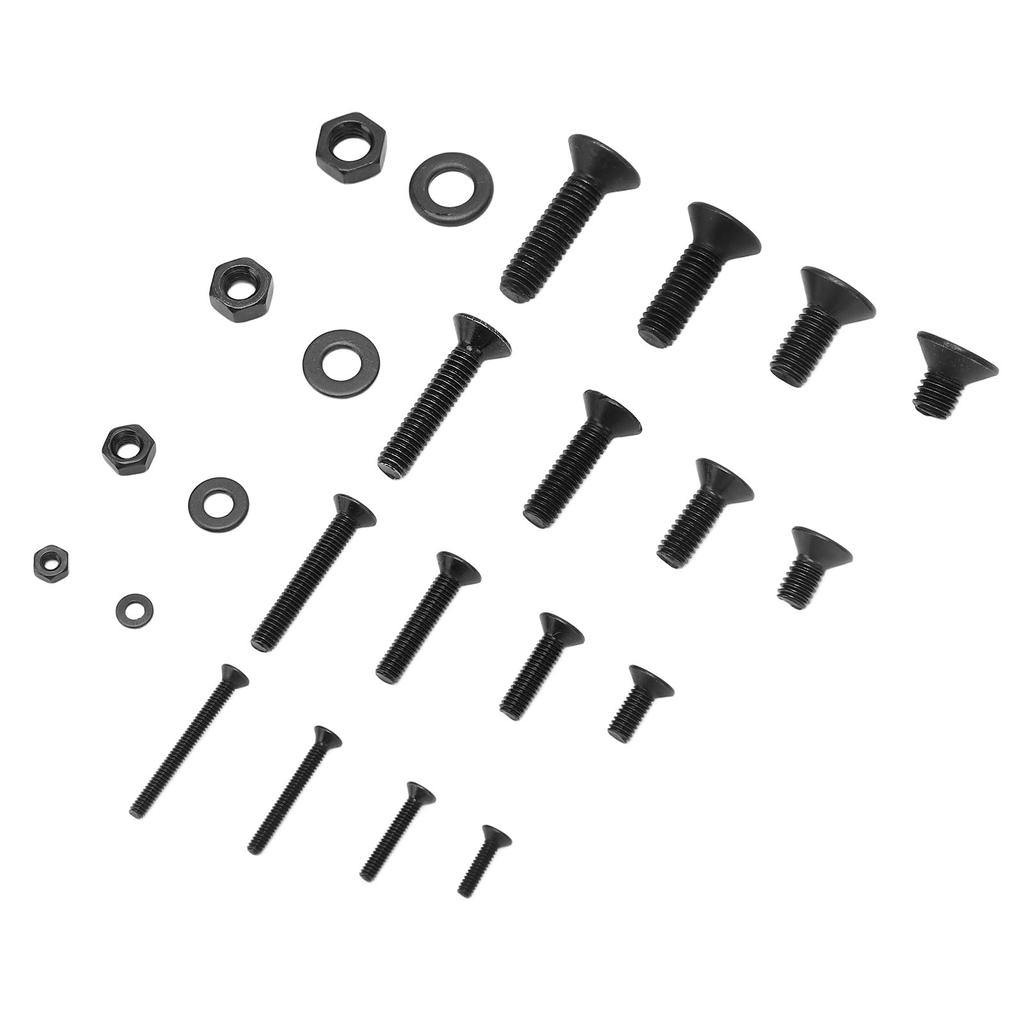 1220 Stück Schrauben Muttern Unterlegscheiben Sortiment M2 M3 M4 M5 Flachkopf Innensechskant Kohlenstoffstahl Befestigungselement