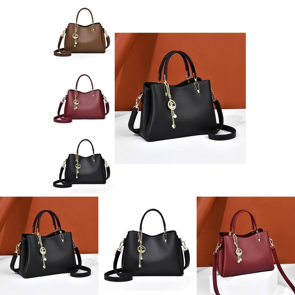 Stylish Large Capacity Women's Tote Bag 2024 Trendy Soft Pu Leather Commuter Handbag