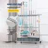 Adjustable Floor-Standing Mop and Broom Holder