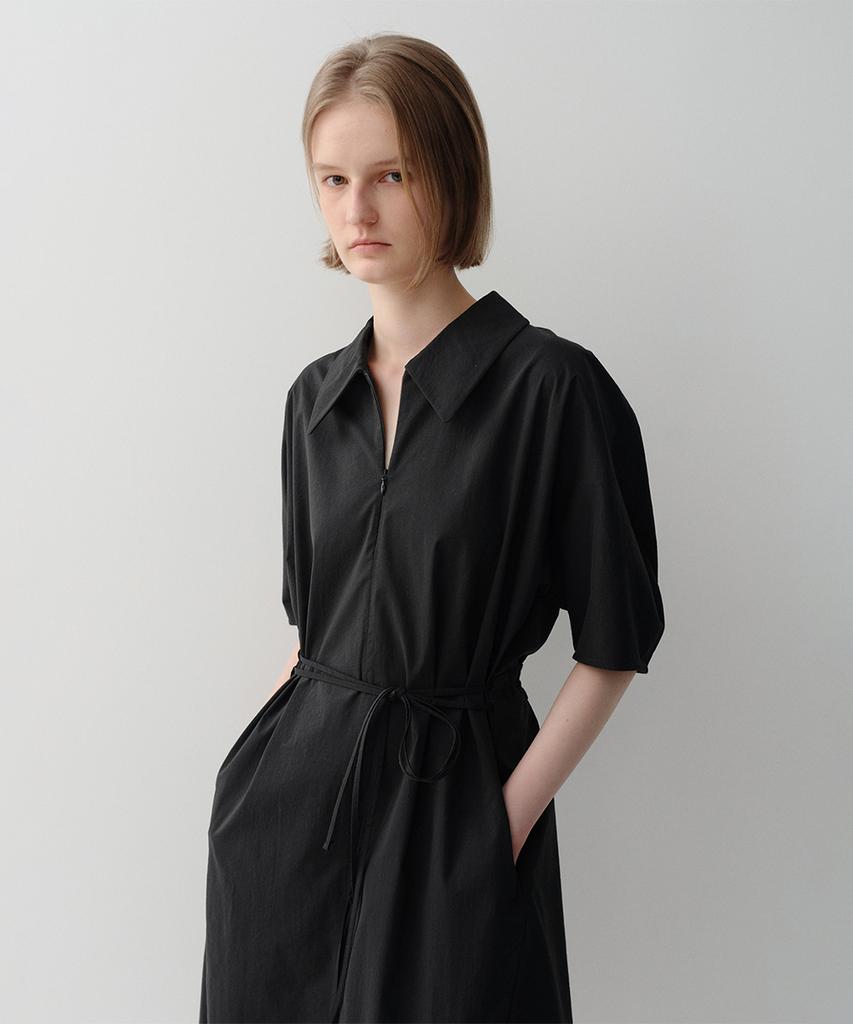 Ia Drawstring Dress (Black)