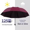 12-Rib Dual-Use Sun & Rain Umbrella for Men & Women - Large, UV Protection, Folding Double-Person Design